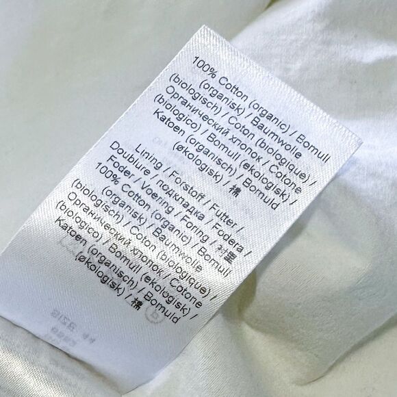 Ganni Seersucker Stripe Midi Dress Stripe Flan Size 14 Yellow - Picture 15 of 16